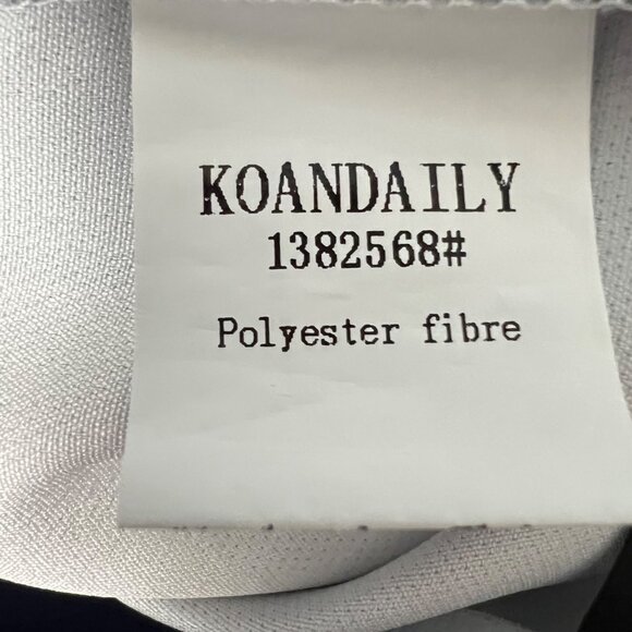 Koandaily Womens Pixel Print Pants High Waisted Blue Gray Colorblock size 12 - Picture 8 of 10